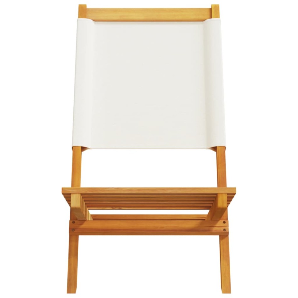 Sillas jardín plegables 4 uds tela madera maciza y tela