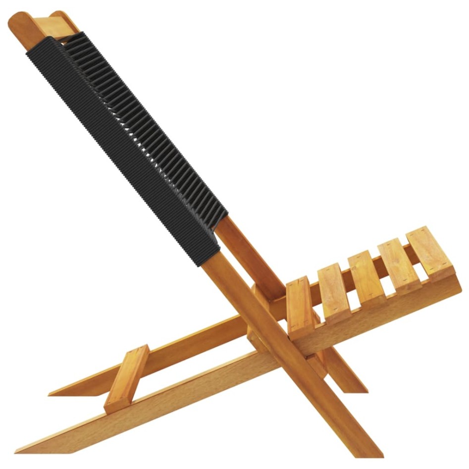 Sillas de jardín reclinables 4 uds madera maciza acacia