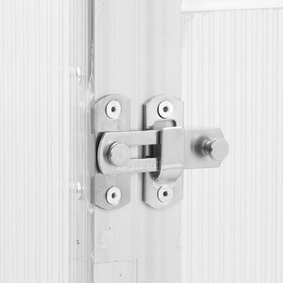 Invernadero con marco base aluminio plateado 224x169x202