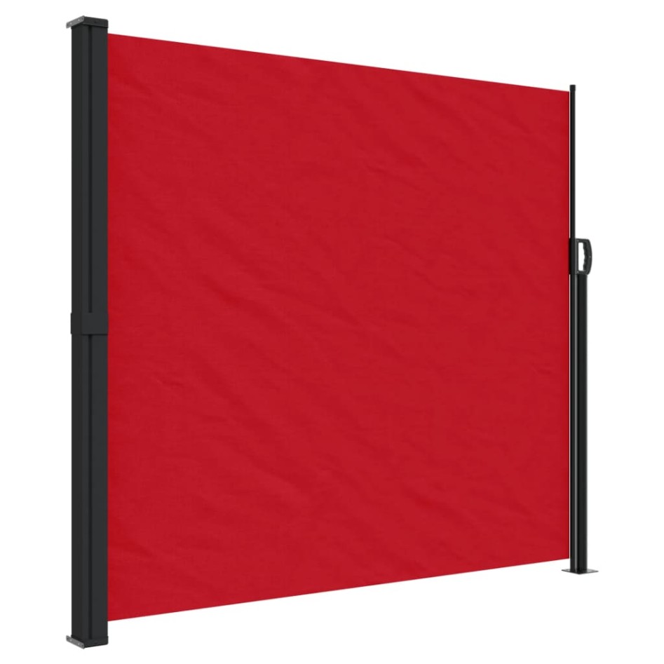 Toldo lateral retráctil rojo 180x600