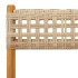 Juego de bistro de 3 piezas ratán PE y madera maciza
