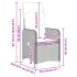 Silla de jardín reclinable con cojines ratán sintético