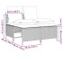 Set de muebles de jardín 5 pzas y cojines ratán sintético