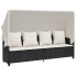 Set de muebles de jardín 5 pzas y cojines ratán sintético
