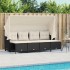 Set de muebles de jardín 5 pzas y cojines ratán sintético
