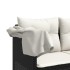 Set de muebles de jardín 5 pzas y cojines ratán sintético