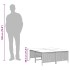 Set de muebles de jardín 5 pzas y cojines ratán sintético