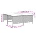 Set comedor de jardín 5 piezas y cojines ratán sintético
