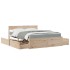 Cama con cajones y colchón madera maciza de pino 160x200