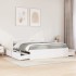 Cama con cajones y colchón madera maciza pino blanca 180x200