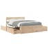 Cama con cajones y colchón madera maciza de pino 120x200