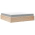Cama con colchón madera maciza de pino 200x200