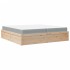 Cama con colchón madera maciza de pino 200x200
