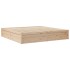 Cama con colchón madera maciza de pino 200x200