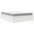 Cama con colchón madera maciza de pino blanca 160x200