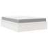 Cama con colchón madera maciza de pino blanca 160x200