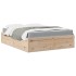 Cama con colchón madera maciza de pino 140x200