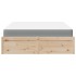 Cama con colchón madera maciza de pino 140x200