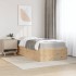 Cama con colchón madera maciza de pino 90x200