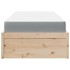 Cama con colchón madera maciza de pino 90x200
