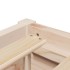 Cama con colchón madera maciza de pino 90x200