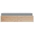Cama con colchón madera maciza de pino 90x190