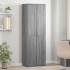 Aparador alto madera de ingeniería gris Sonoma 60x35x180