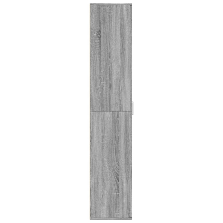 Aparador alto madera de ingeniería gris Sonoma 60x35x180