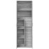 Aparador alto madera de ingeniería gris Sonoma 60x35x180