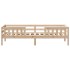 Estructura de cama sin colchón madera maciza de pino 80x200