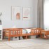 Estructura de cama sin colchón madera maciza marrón 90x190