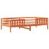 Estructura de cama sin colchón madera maciza marrón 90x190