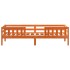Estructura de cama sin colchón madera maciza marrón 90x190