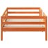 Estructura de cama sin colchón madera maciza marrón 90x190
