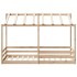 Cama infantil con techo madera maciza pino 100x200