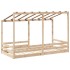 Cama infantil con techo madera maciza pino 100x200