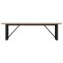 Mesa de centro marco O madera maciza pino y acero