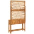 Jardinera con enrejado y estante acacia maciza 100x32x185