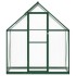 Invernadero con marco base aluminio verde 169x58x195
