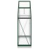Invernadero con marco base aluminio verde 169x58x202