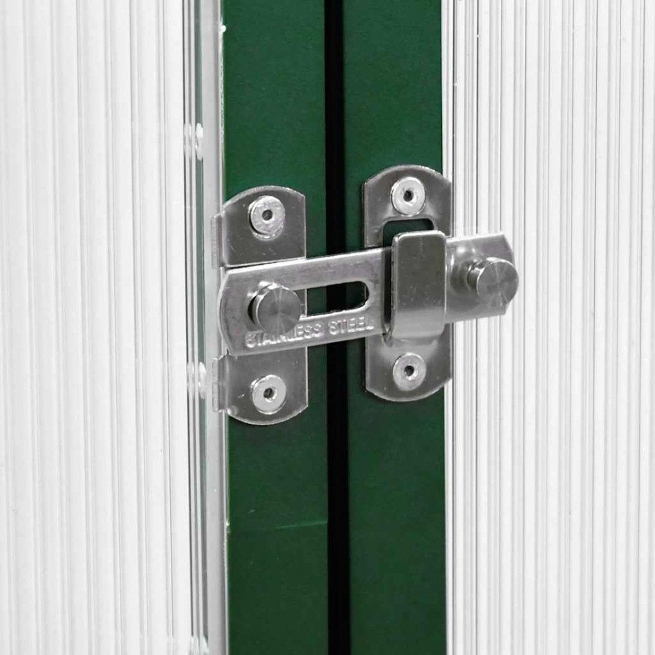 Invernadero con marco base aluminio verde 169x58x202