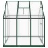 Invernadero con marco base aluminio verde 169x169x195