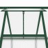 Invernadero con marco base aluminio verde 169x169x195