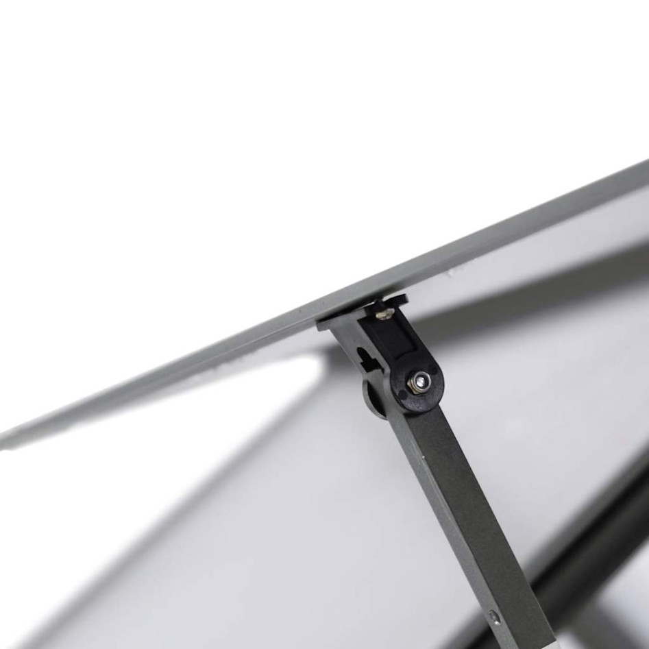 Invernadero con marco base aluminio antracita 224x169x195