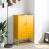Aparador de acero amarillo mostaza 68x39x111,5