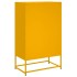 Aparador de acero amarillo mostaza 68x39x111,5