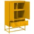 Aparador de acero amarillo mostaza 68x39x111,5
