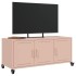 Mueble para TV acero laminado en frío rosa 100,5x39x43,5