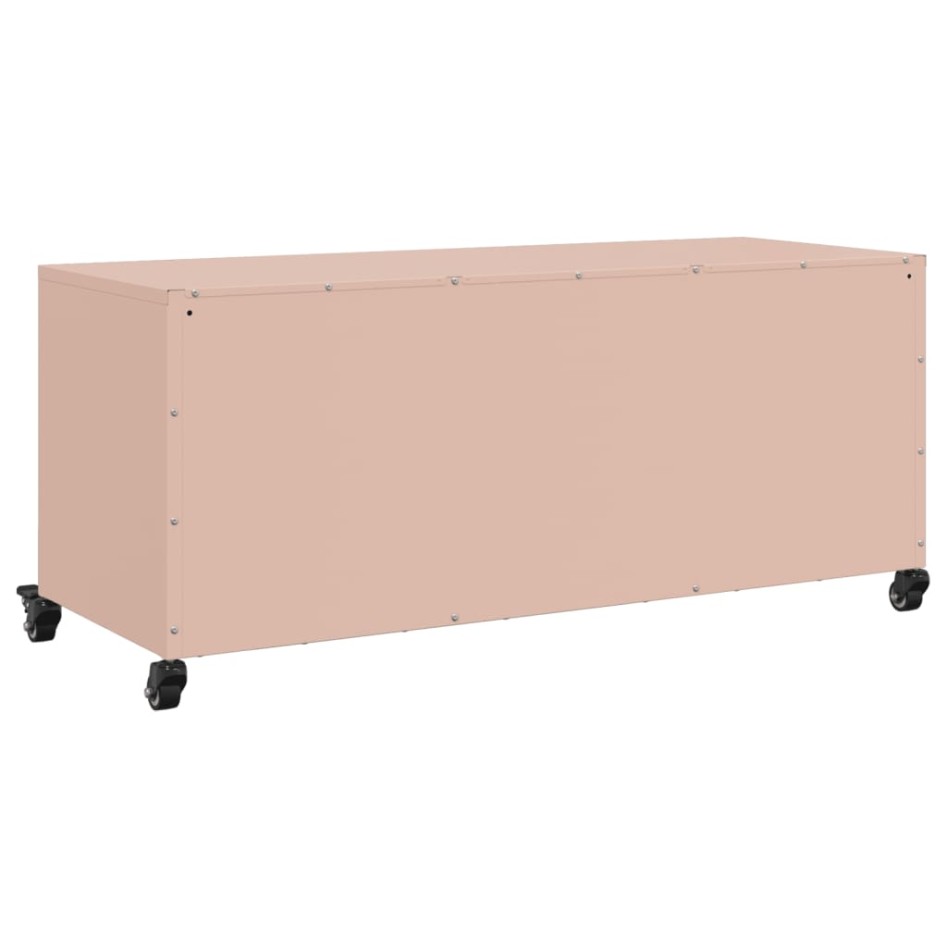 Mueble para TV acero laminado en frío rosa 100,5x39x43,5
