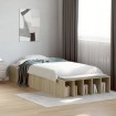 Estructura de cama madera de ingeniería roble Sonoma 90x190 cm